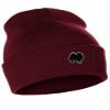 Daxton Dog Breeds Cuffed Beanie Winter Knit Hat Skully Cap, Pomeranian, Burgundy Beanie view 1