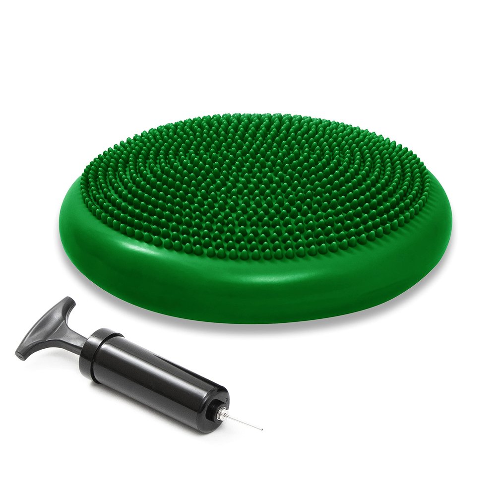 Trademark Innovations PVC Fitness and Balance Disc - 13-Inch Diameter (Dark Green)