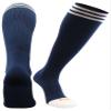 TCK Prosport Navy Blue Soccer Socks Kids Youth Girls Boys Womens Mens Athletic Sports Tube Socks (Navy/White, Small) view 1
