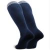 TCK Prosport Navy Blue Soccer Socks Kids Youth Girls Boys Womens Mens Athletic Sports Tube Socks (Navy/White, Small) view 2