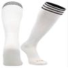 TCK Prosport White Soccer Socks Kids Youth Girls Boys Womens Mens Athletic Sports Tube Socks (White/Black, Large) view 1