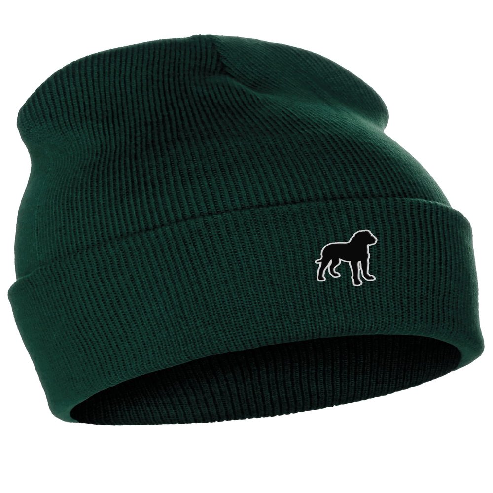 Daxton Dog Breeds Cuffed Beanie Winter Knit Hat Skully Cap, Rottweiler, Forest Beanie