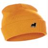 Daxton Dog Breeds Cuffed Beanie Winter Knit Hat Skully Cap, French Bulldog, Neon Orange Beanie view 1