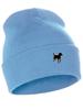 Daxton Dog Breeds Cuffed Beanie Winter Knit Hat Skully Cap, Terrier Mix, Sky Beanie