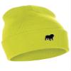 Daxton Dog Breeds Cuffed Beanie Winter Knit Hat Skully Cap, Bulldog, Neon Yellow Beanie view 1
