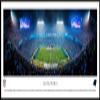 Carolina Panthers - Night Game - 40.25x13.75-inch Standard Framed Print by Blakeway Panoramas view 1