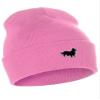 Daxton Dog Breeds Cuffed Beanie Winter Knit Hat Skully Cap, Corgi, Pink Beanie view 1