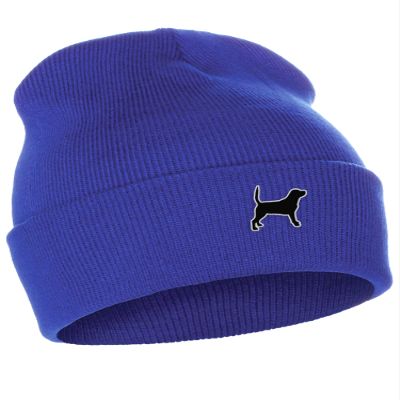 Daxton Dog Breeds Cuffed Beanie Winter Knit Hat Skully Cap, Beagle, Royal Beanie