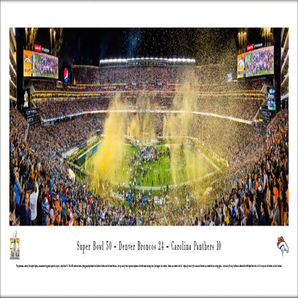 Blakeway Worldwide Panoramas, Inc. Super Bowl 50 - Denver Broncos Champions - Panoramic Print