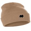 Daxton Dog Breeds Cuffed Beanie Winter Knit Hat Skully Cap, Pomeranian, Khaki Beanie view 1