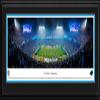 Carolina Panthers, Night Game - 44x18-inch Double Mat, Deluxe Framed Picture by Blakeway Panoramas view 1