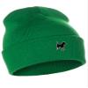 Daxton Dog Breeds Cuffed Beanie Winter Knit Hat Skully Cap, Terrier Mix, Kelly Beanie view 1