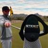 STICKIT Magnetic Towel, Grey | 2-Pack | Top-Tier Microfiber Golf Towel with Deep Waffle Pockets | Industrial Strength Magnet for Strong Hold to Golf Carts or Clubs view 4