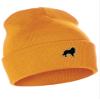 Daxton Dog Breeds Cuffed Beanie Winter Knit Hat Skully Cap, Sheltie Collie, Neon Orange Beanie view 1
