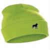 Daxton Dog Breeds Cuffed Beanie Winter Knit Hat Skully Cap, Rottweiler, Neon Green Beanie view 1