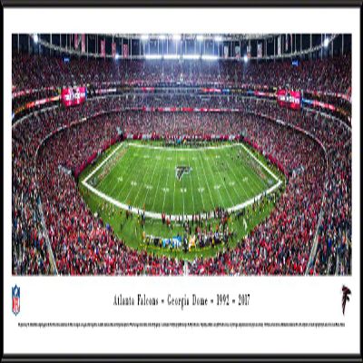 Atlanta Falcons, Final at the Georgia Dome, Final at the Georgia Dome- 40.25x13.75-inch Standard Framed Picture by Blakeway Panoramas