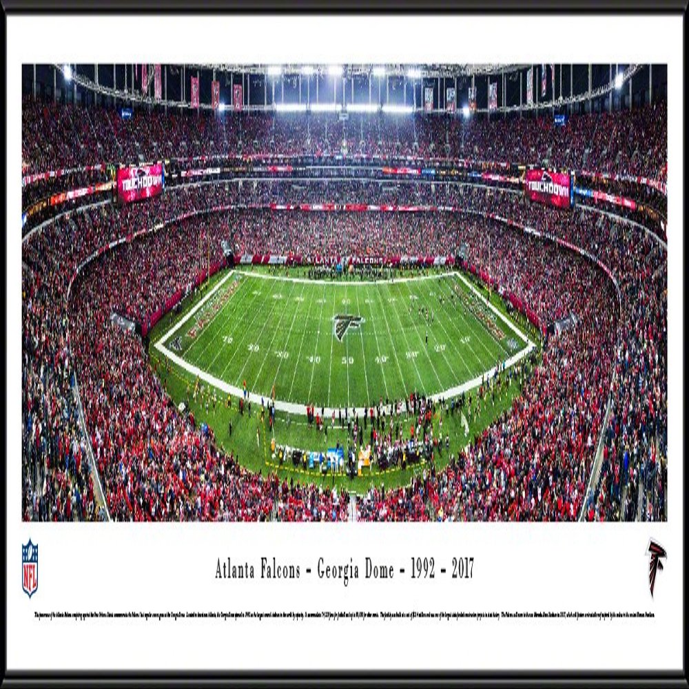 Atlanta Falcons, Final at the Georgia Dome, Final at the Georgia Dome- 40.25x13.75-inch Standard Framed Picture by Blakeway Panoramas