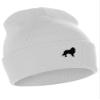 Daxton Dog Breeds Cuffed Beanie Winter Knit Hat Skully Cap, Sheltie Collie, White Beanie