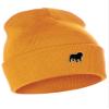Daxton Dog Breeds Cuffed Beanie Winter Knit Hat Skully Cap, Bulldog, Neon Orange Beanie view 1