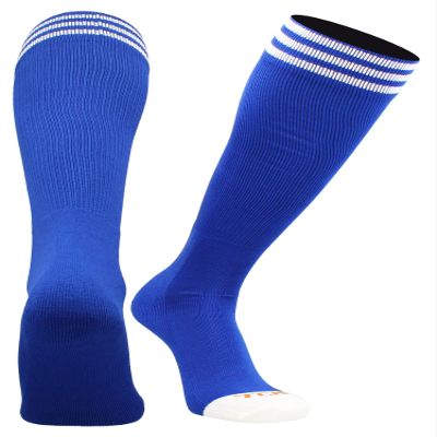 TCK Prosport Royal Blue Soccer Socks Kids Youth Girls Boys Womens Mens Athletic Sports Tube Socks (Royal/White, X-Small)
