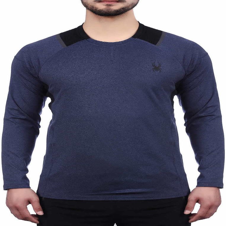Spyder Mens Active Midweight Long Sleeve Baselayer Shirt (XX-Large, Dust Navy Heather)