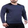 Spyder Mens Active Midweight Long Sleeve Baselayer Shirt (XX-Large, Dust Navy Heather) view 2