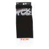 TCK Prosport Black Soccer Socks Kids Youth Girls Boys Womens Mens Athletic Sports Tube Socks (Black/White, Small) view 3
