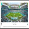 Miami Dolphin at Hard Rock Stadium - 40.25x13.75-inch Standard Framed Print by Blakeway Panoramas view 1