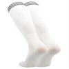 TCK Prosport White Soccer Socks Kids Youth Girls Boys Womens Mens Athletic Sports Tube Socks (White/Black, X-Small) view 2