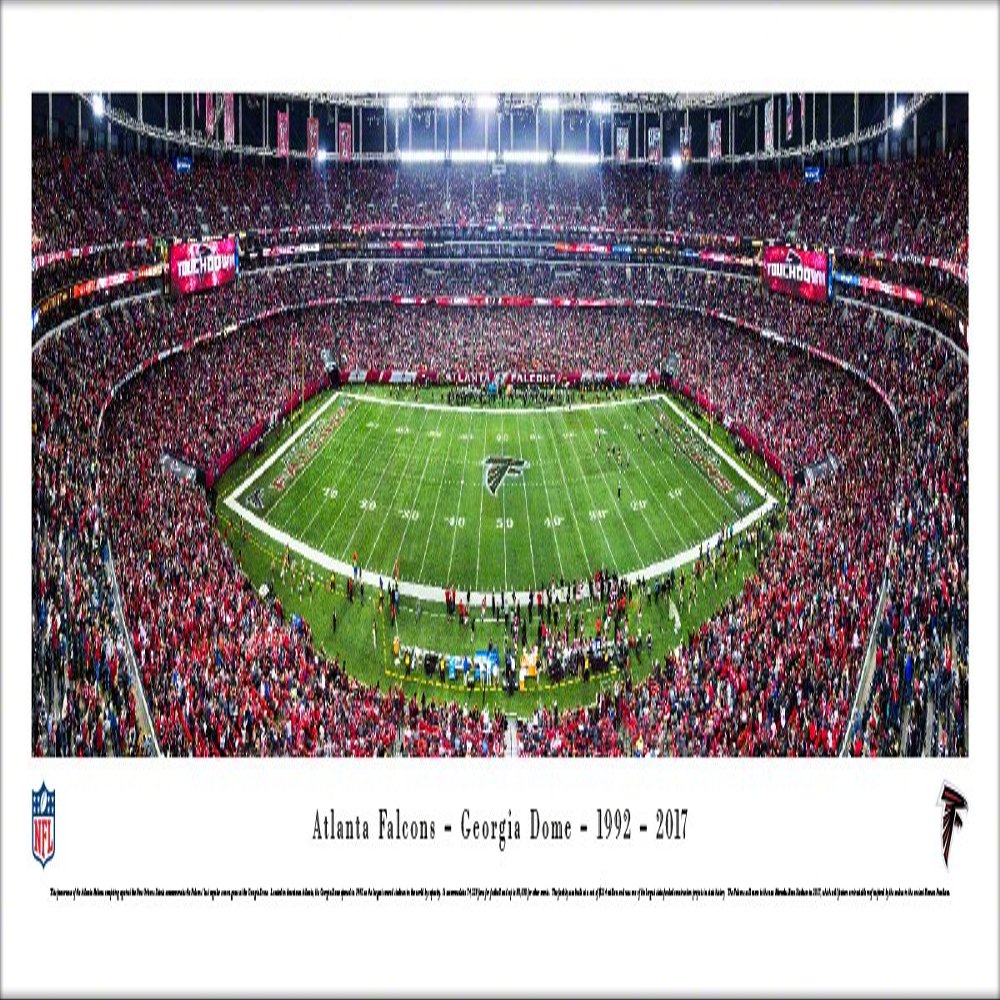 Atlanta Falcons, Final at the Georgia Dome - Unframed 40 x 13.5 Poster by Blakeway Panoramas