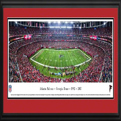 Atlanta Falcons, Final at the Georgia Dome - 44x18-inch Double Mat, Deluxe Framed Picture by Blakeway Panoramas