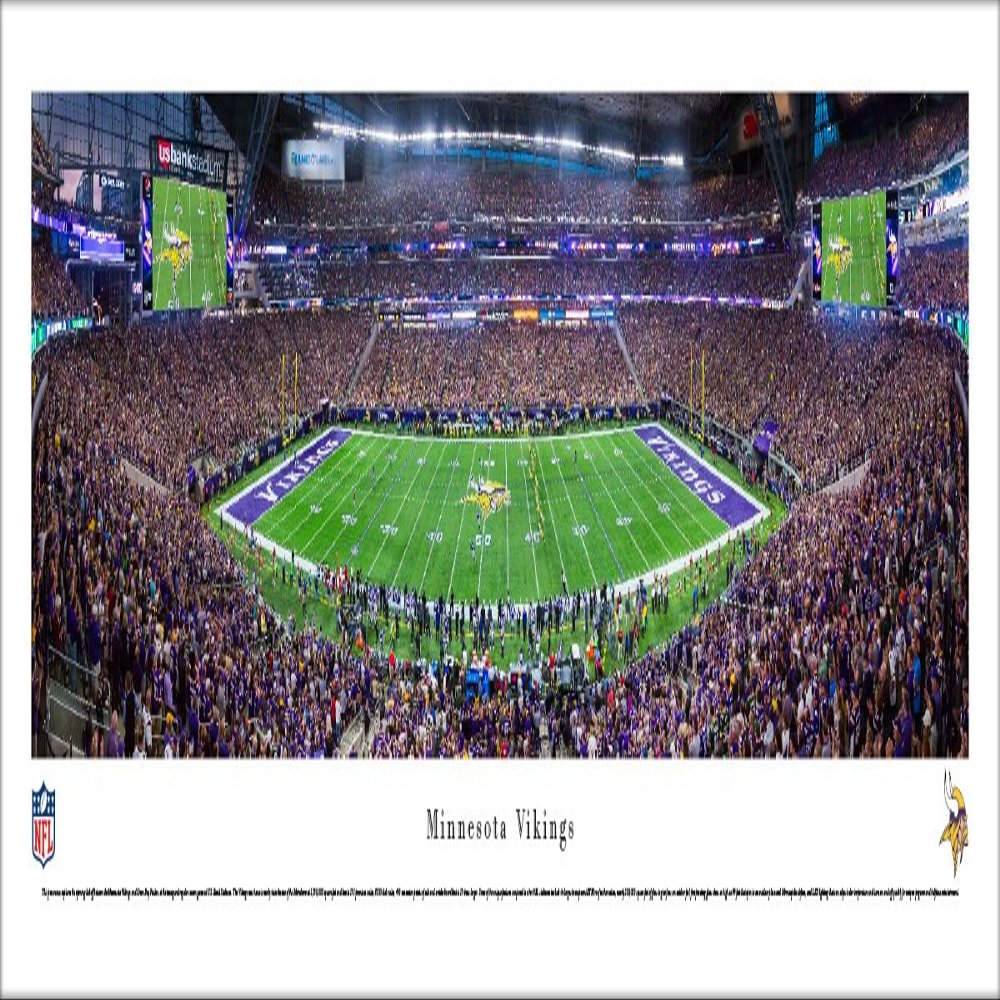 Minnesota Vikings - Inaugural Game at US Bank Stadium - Blakeway Panoramas Poster