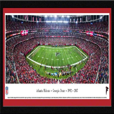 Atlanta Falcons, Final Game at the Georgia Dome - 42x15.5-inch Single Mat, Select Framed Picture by Blakeway Panoramas