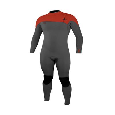 O'Neill Men's Hyperfreak 3/2mm Comp Zipless Full Wetsuit M Graphite/fire red (4970)