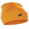 Daxton Dog Breeds Cuffed Beanie Winter Knit Hat Skully Cap, Beagle, Neon Orange Beanie view 1