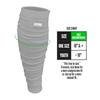 Nxtrnd Football Leg Sleeves, Calf Sleeves for Men & Boys, Sold as a Pair (Light Grey, Youth) view 2