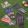 Jecery 9 Pairs Arm Sleeves for Kids Youth Arm Sleeve Compression Football Baseball American Flag for Teen Youth Sun Protection Breathable Cooling Baseball Athletic Basketball Sleeve Cover, 8-12 Years view 4