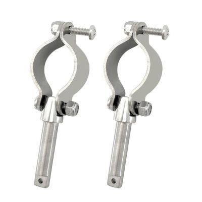 Akoleyer Stainless Steel Rowlock Side Mount Line Oarlock Socket for Marine Raft Kayak 2Pcs