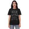 2017 high-Performance Pony car GT350 Sports Car Street Racing Black Stang Outline Sketch Art Short-Sleeve Unisex T-Shirt view 3