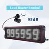 GANXIN Outdoor Waterpoof LED Race Timing Clock Marathon Race Timer with Horn, 5 Inch 6-Digit Coundown Clock with Tripod Stand, Down/Count Up,Stopwatch with Remote Control (White LED +Horn) view 3