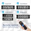 GANXIN Outdoor Waterpoof LED Race Timing Clock Marathon Race Timer with Horn, 5 Inch 6-Digit Coundown Clock with Tripod Stand, Down/Count Up,Stopwatch with Remote Control (White LED +Horn) view 4
