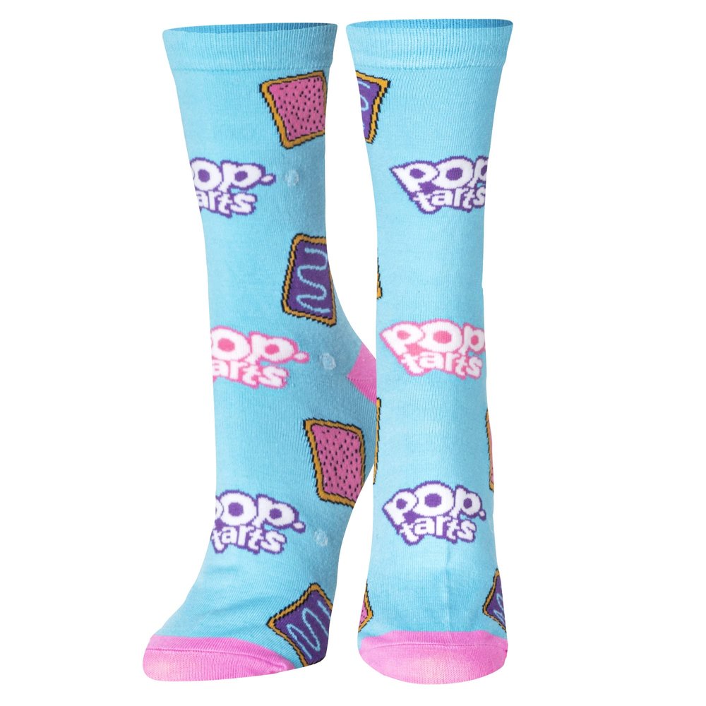 Crazy Socks, Funny Pop-Tarts Graphic Print, Crew Length Socks