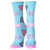 Crazy Socks, Funny Pop-Tarts Graphic Print, Crew Length Socks view 1