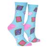 Crazy Socks, Funny Pop-Tarts Graphic Print, Crew Length Socks view 3