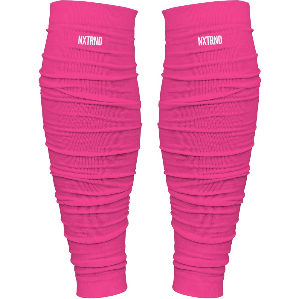 Nxtrnd Football Leg Sleeves, Calf Sleeves for Men & Boys, Sold as a Pair (Pink, Youth)