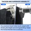 Boat Bunk Carpet 12in Wide x 13ft Long, Boat Trailer Bunk Padding for Jet Ski Ramps, 21oz Boat Trailer Bunk Carpet Dark Grey view 3
