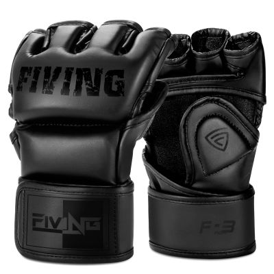 FIVING MMA Gloves for Men & Women,Boxing Gloves for Punching Bag,Sparring,Training,Muay Thai,MMA,Martial Arts Bag Gloves,Kickboxing Gloves with Open Palms