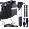 MASPODER Bike Repair Kit, Saddle Bag with Tire Tool, Mini Pump, Multitool Bicycle Accessories Set for Adult Bikes Road Mountain MTB view 1