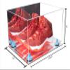 Better Display Cases Acrylic Shoe Pair Display Case - Large Rectangle Box with Mirror Case, Light Blue Risers and Mirror Base 15.25" x 12" x 9" (V13/A082) view 2