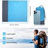 Beach Blanket Extra Large Sandproof Waterproof Picnic Mat Sand Free Compact and Lightweight Sand Free Perfect for Travel, Camping, Hiking (Blue Grey, 200CMX210CM) view 4